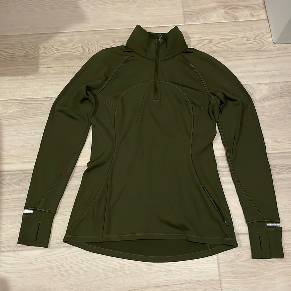 Lululemon Size 8 Women’s pullover - Olive Green Color
